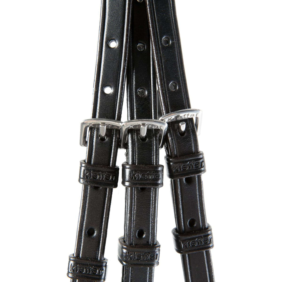 Kieffer Bridle Ultrasoft Sue With Crystals Black/White