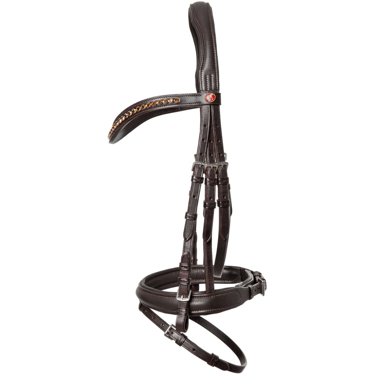 Kieffer Bridle Ultrasoft Haflinger Brown/Brown Stones