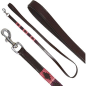 Kieffer Dog Leash Buenos Aires Brown/Burgundy/Pink