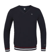 Kingsland Shirt Classic Knitted V-Neck Men Navy