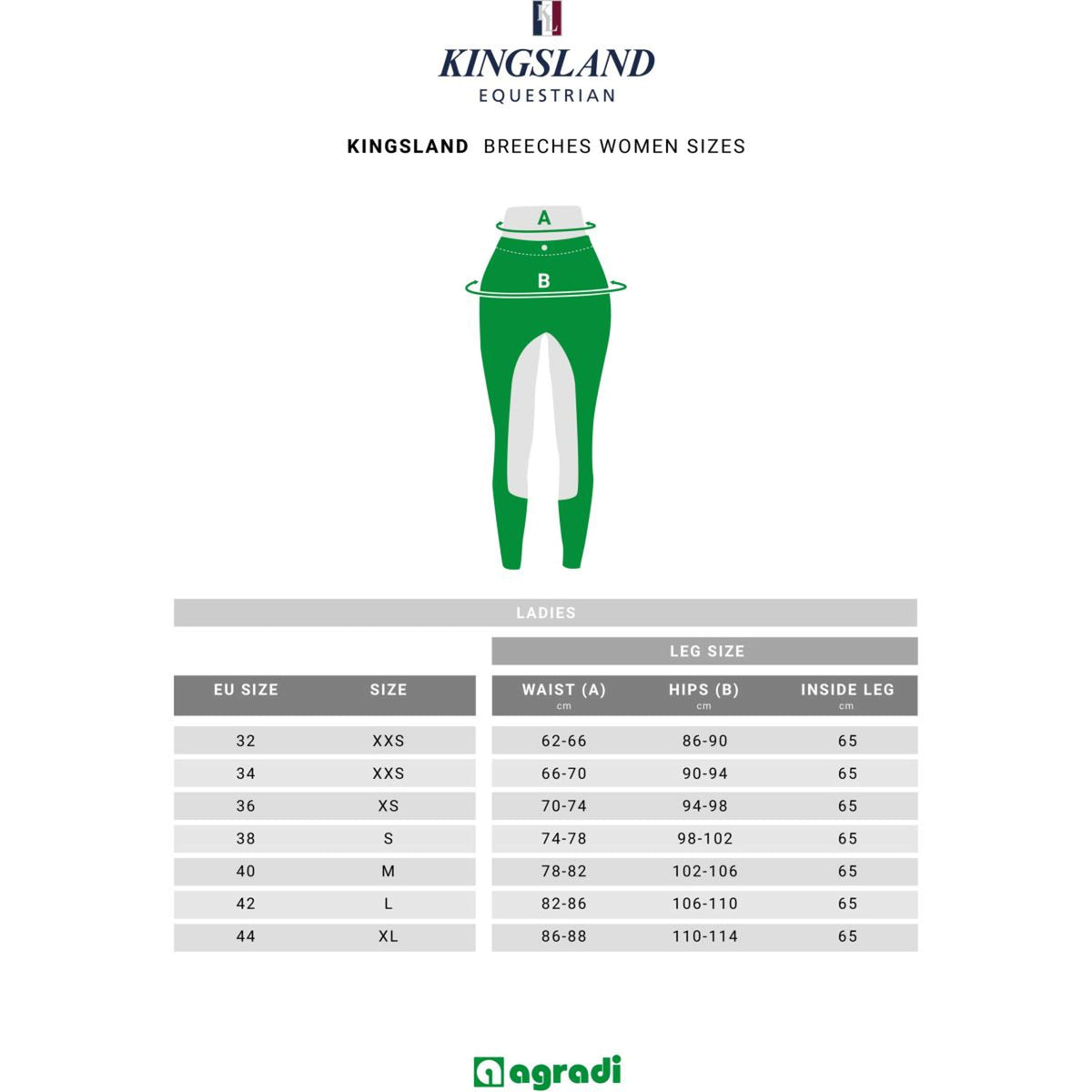 Kingsland Breeches Kadi E-Tec Full-Grip Ladies Beige