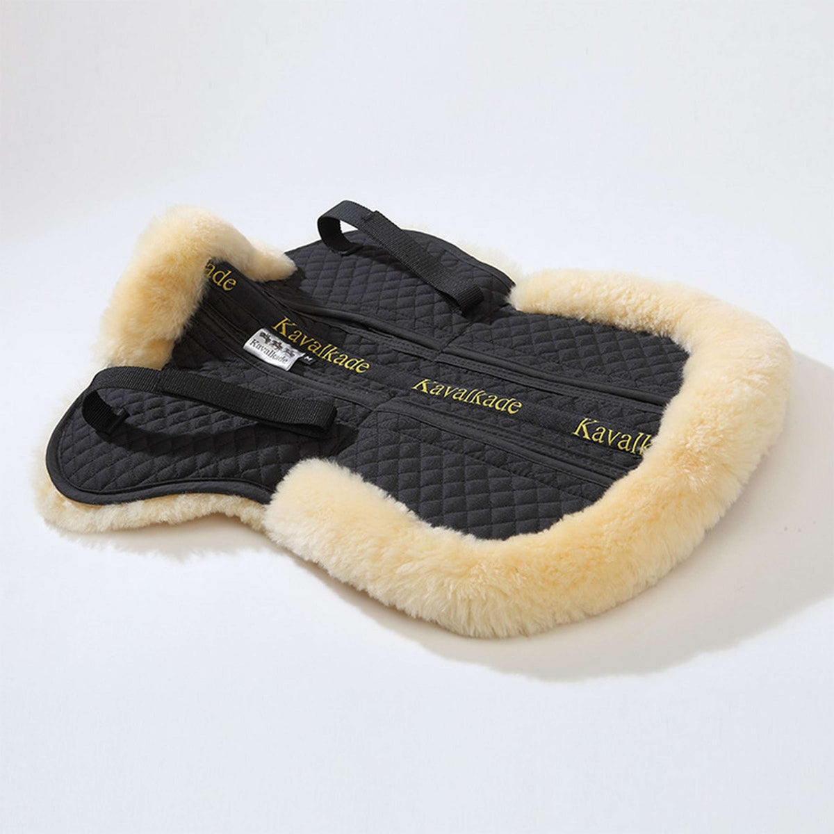 Kavalkade Half Pad with Lambskin and Inserts Black/Beige