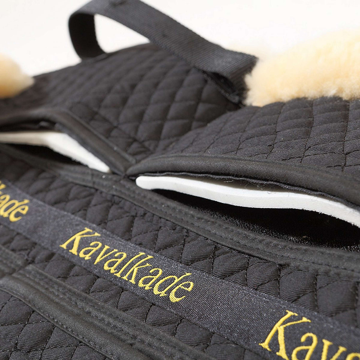 Kavalkade Half Pad with Lambskin and Inserts Black/Beige