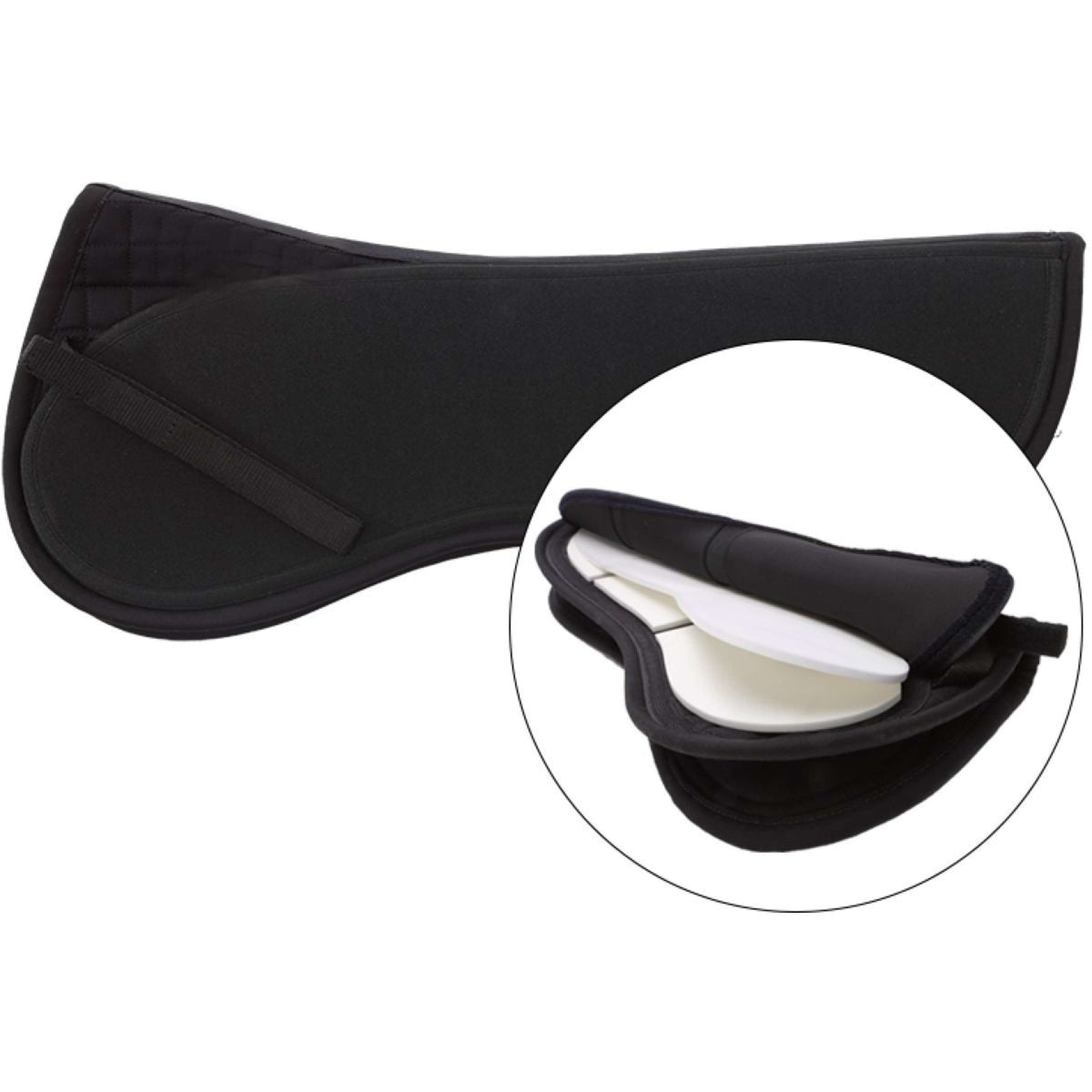 Kavalkade Half Pad Kavaltop-Vario Cut Out Black