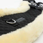 Kavalkade Girth Moon with Sheepskin Black