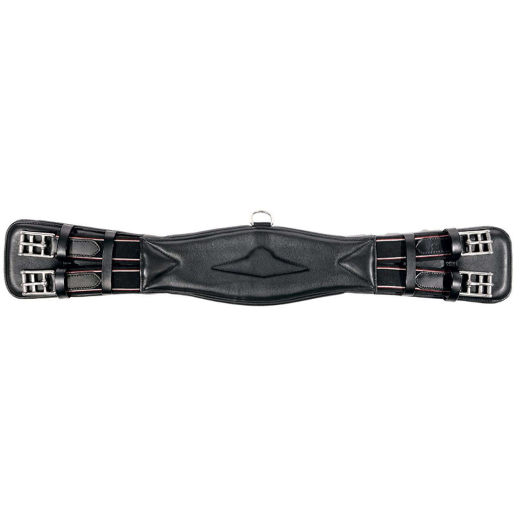 Kavalkade Dressage Girth Classic Soft Leather with Elastic Black