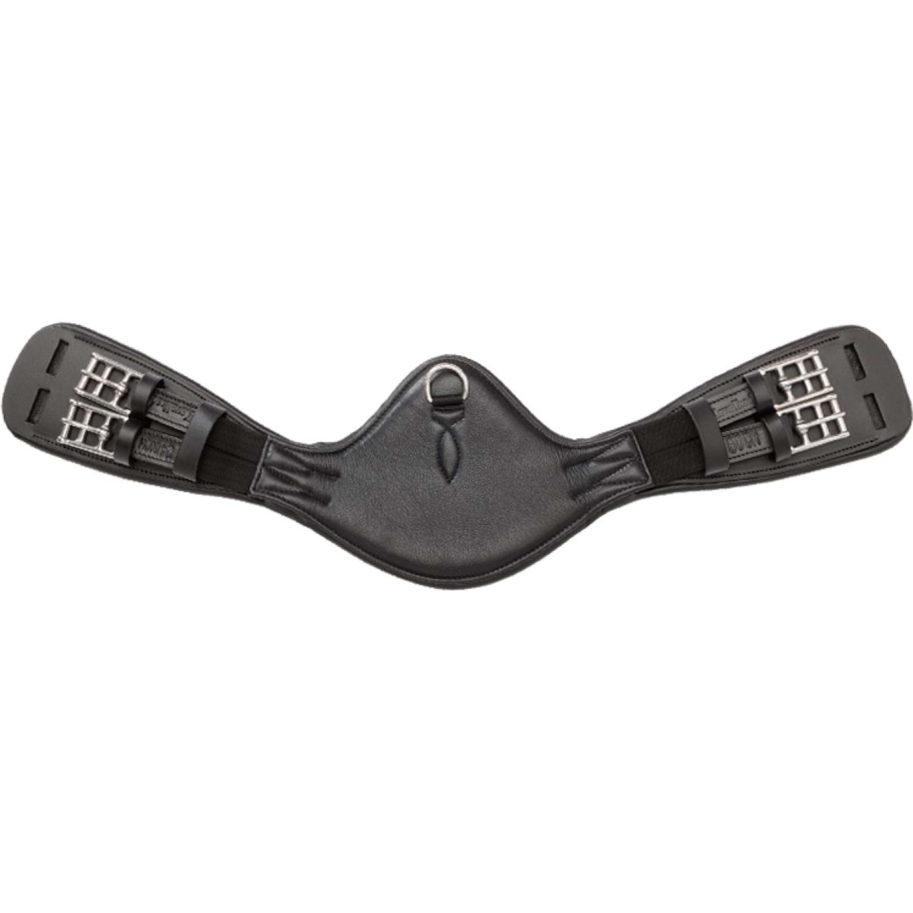 Kavalkade Dressage Girth Casper Soft Leather with Elastic Black
