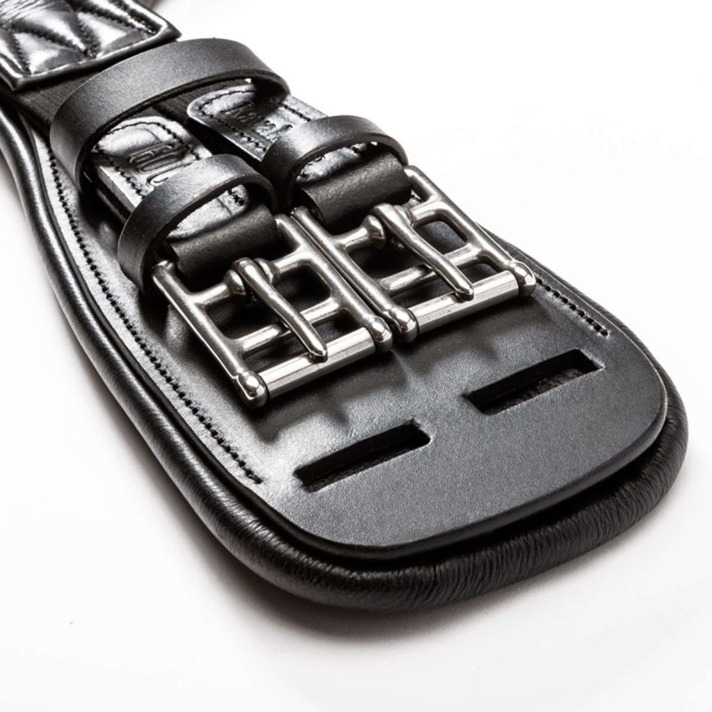 Kavalkade Dressage Girth Casper Soft Leather with Elastic Black