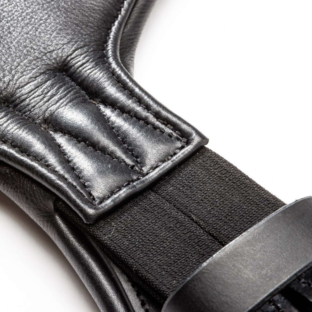 Kavalkade Dressage Girth Casper Soft Leather with Elastic Black