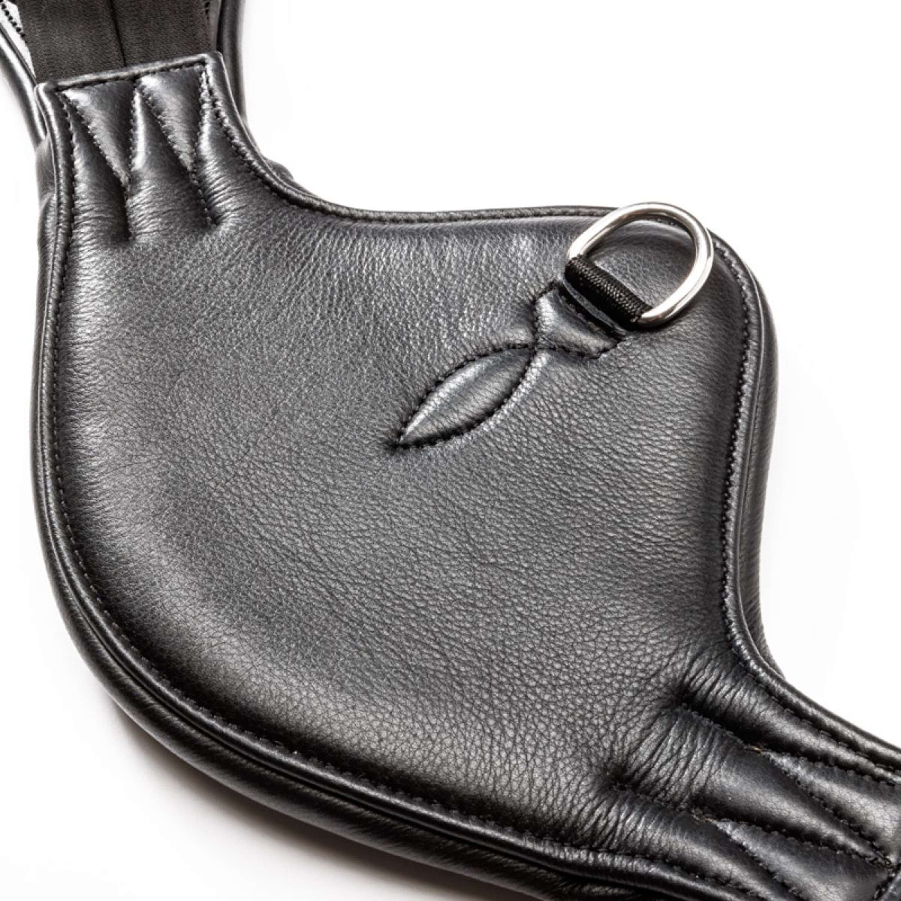 Kavalkade Dressage Girth Casper Soft Leather with Elastic Black