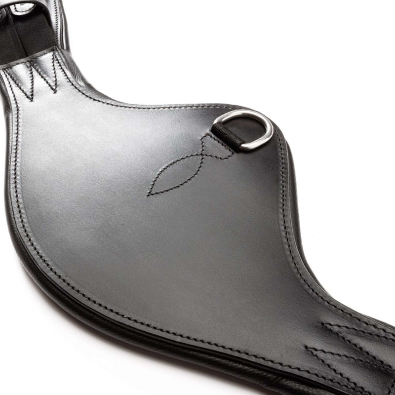 Kavalkade Dressage Girth Casper Oiled Leather with Elastic Black