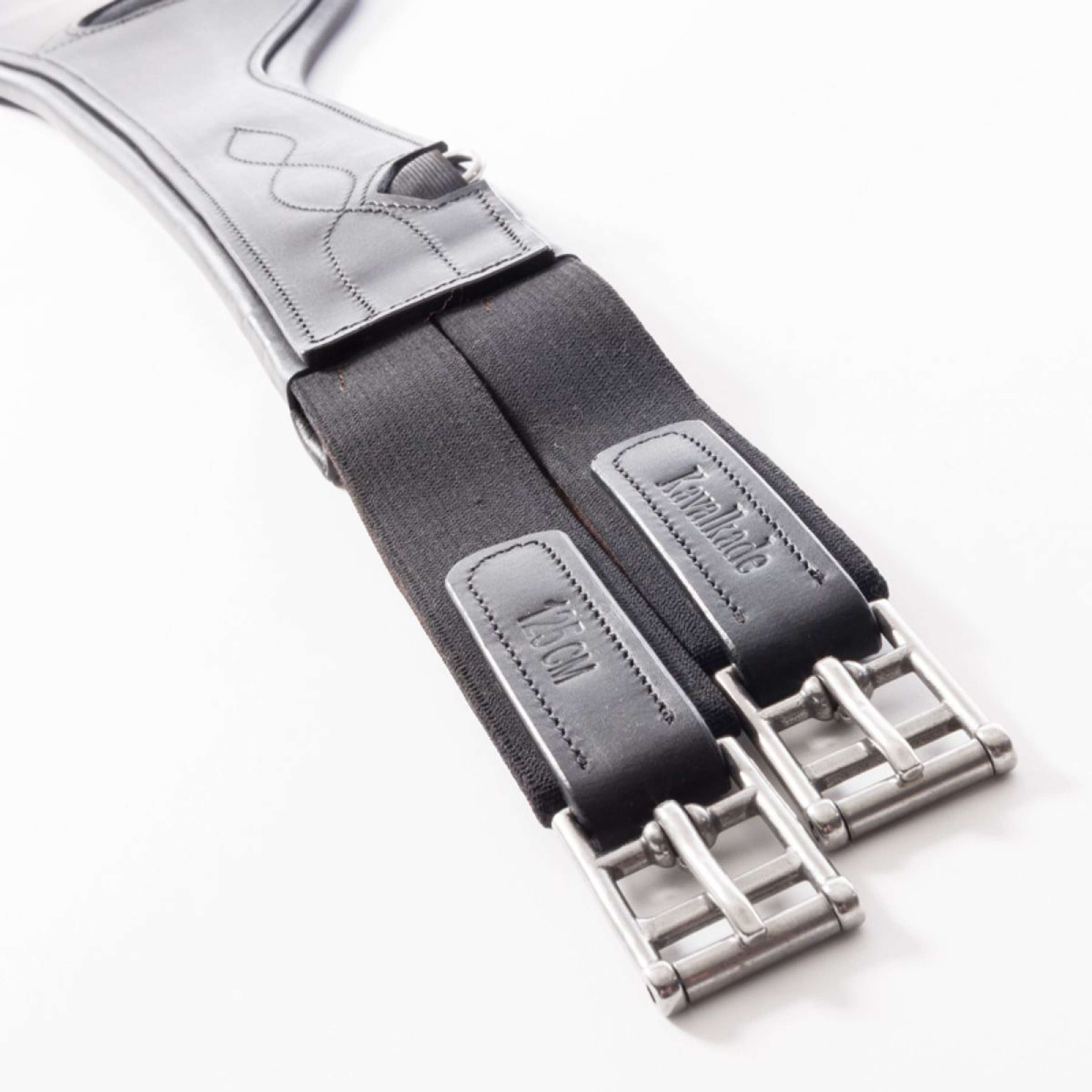 Kavalkade Girth Atlas Oiled Leather with Elastic Black