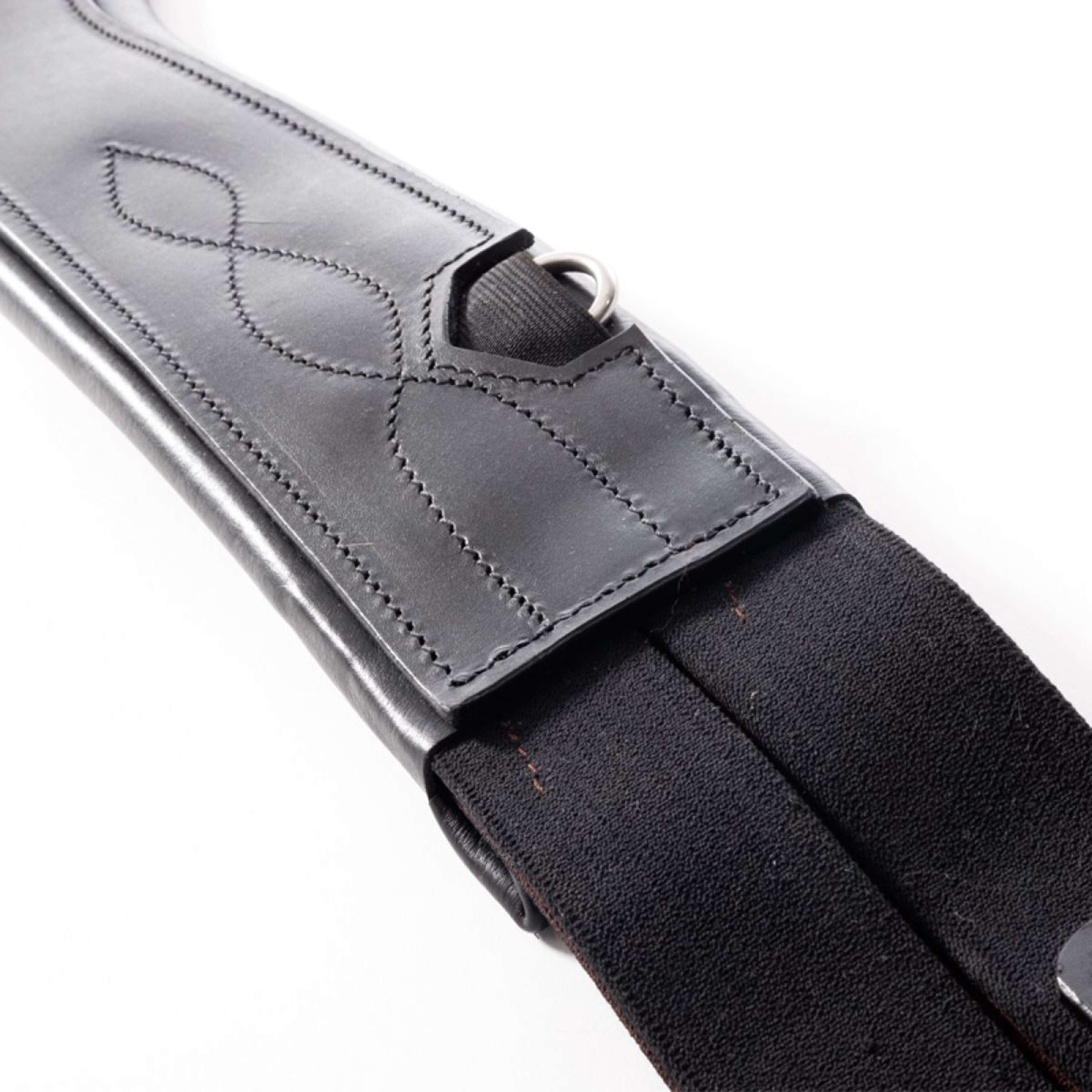 Kavalkade Girth Atlas Oiled Leather with Elastic Black