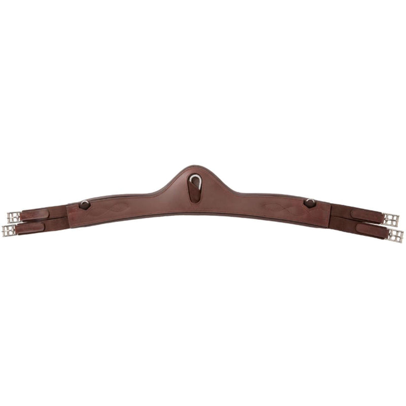 Kavalkade Dressage Girth Atlas Oiled Leather with Elastic Brown