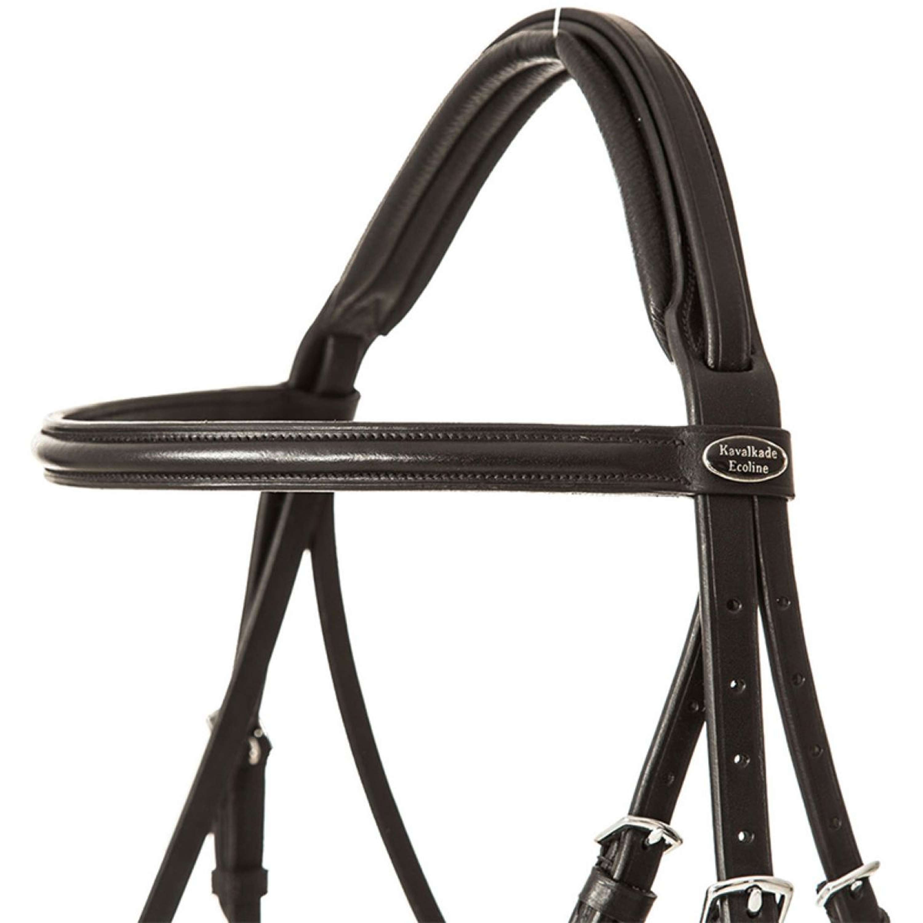 Kavalkade Snaffle Bridle Quentin English Black/White