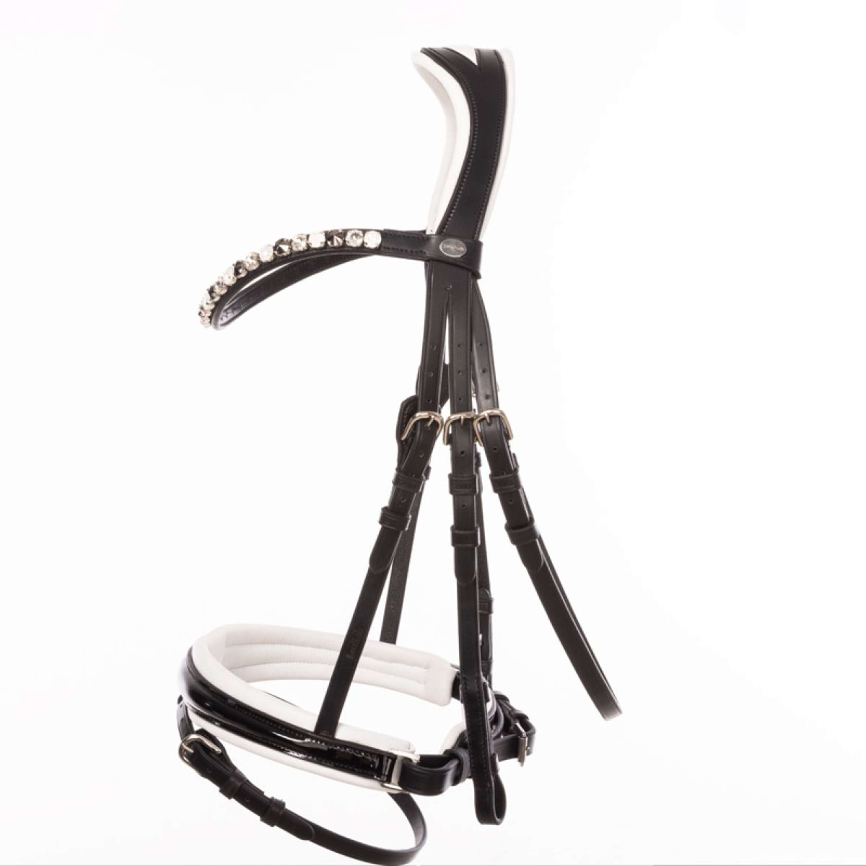 Kavalkade Bridle Zora Black/Patent/White