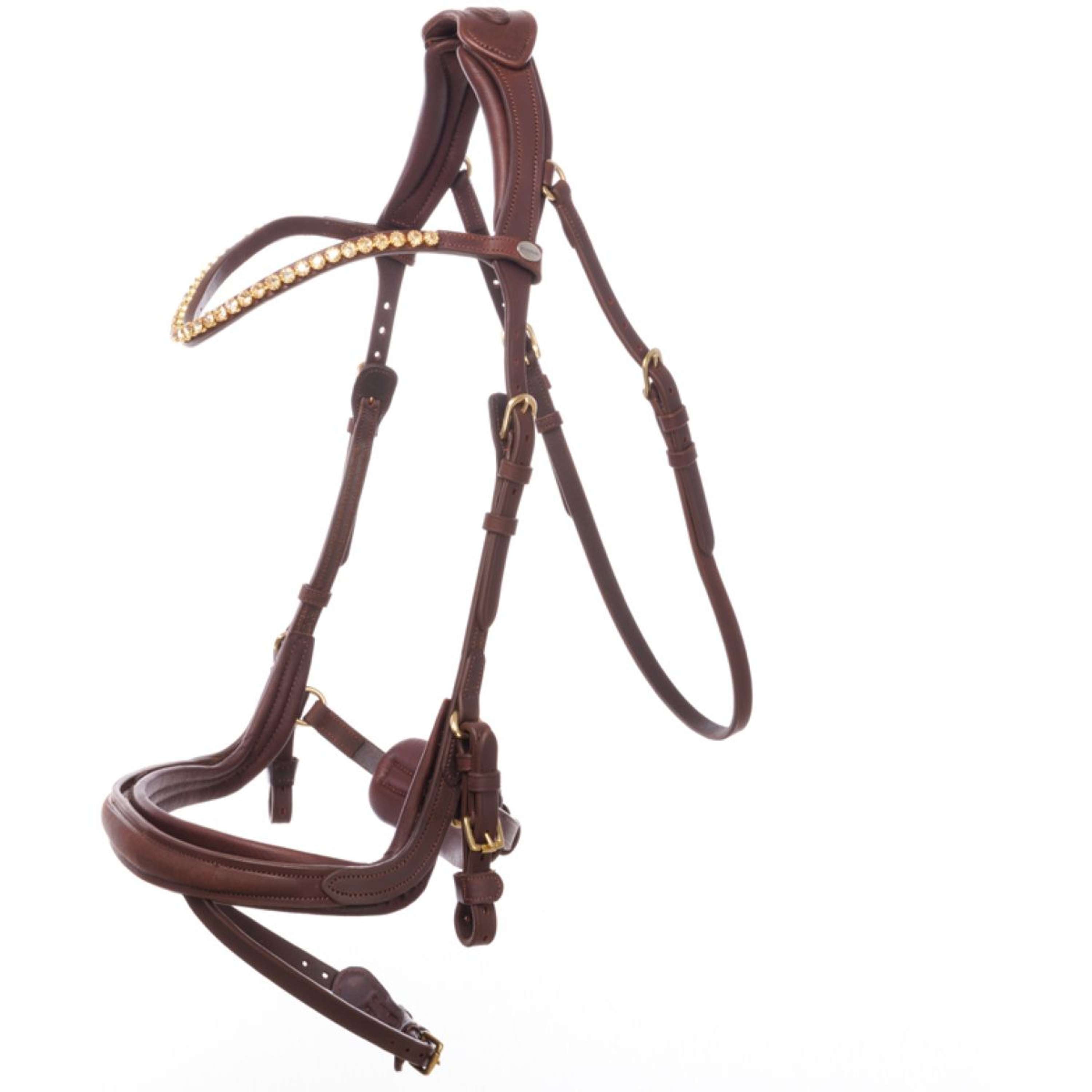 Kavalkade Bridle Caliano Brown/Brass