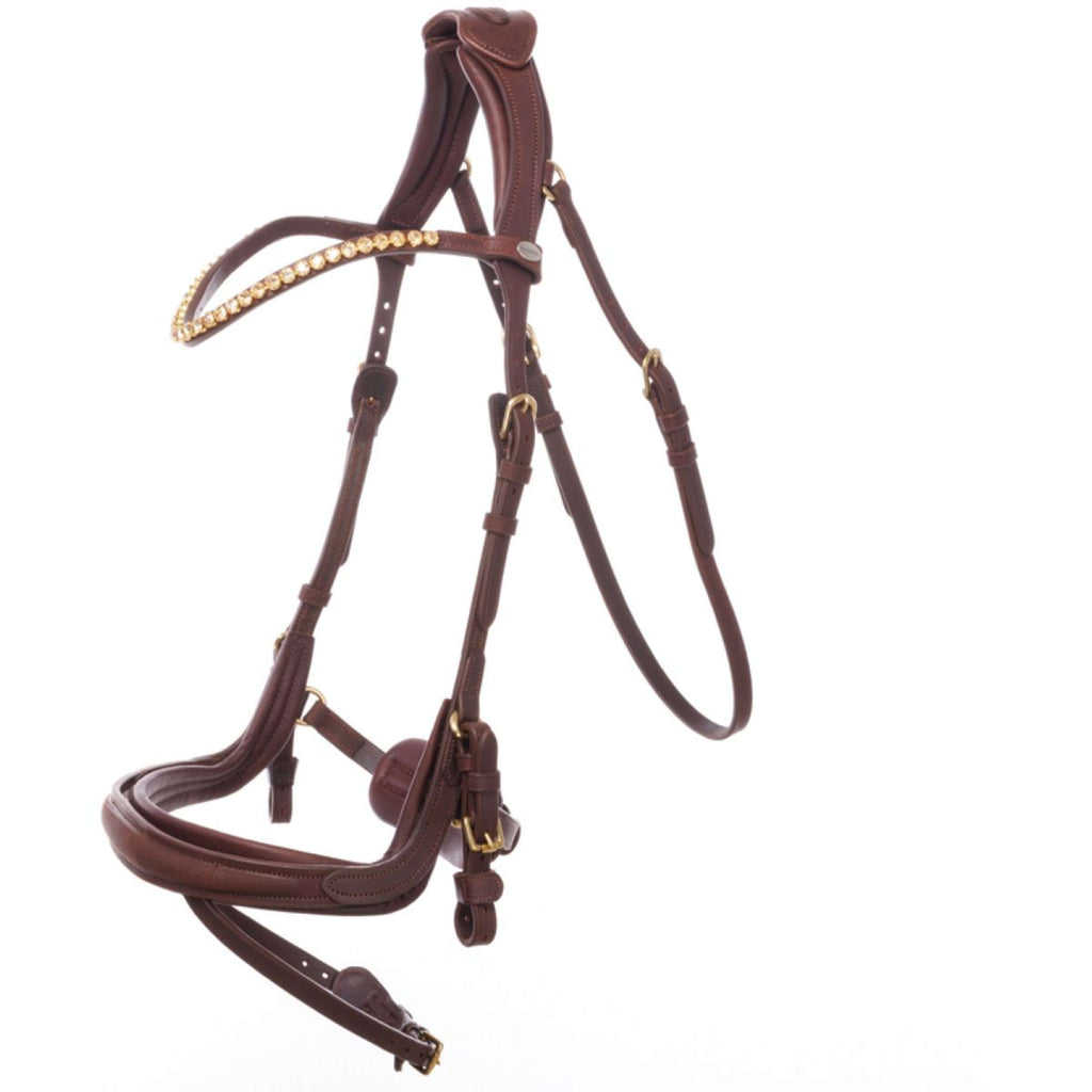 Kavalkade Bridle Caliano Brown/Brass