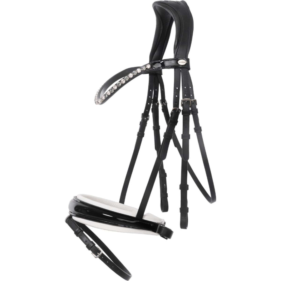 Kavalkade Bridle Liliana Black/Patent/White