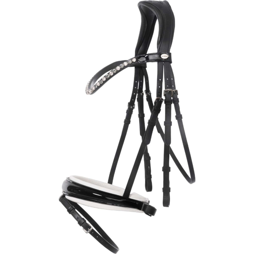 Kavalkade Bridle Liliana Black/Patent/White