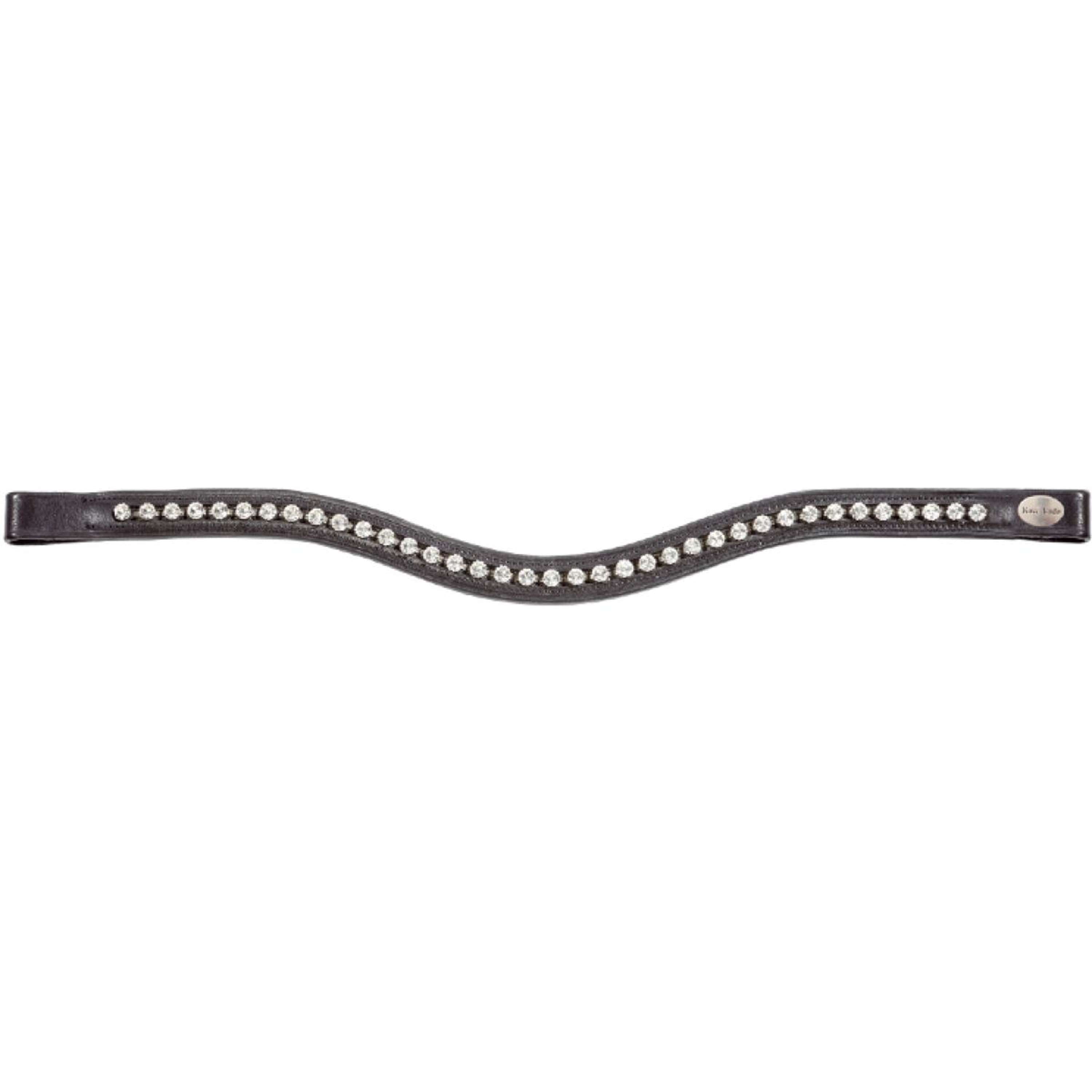 Kavalkade Browband White Rhinestones Black