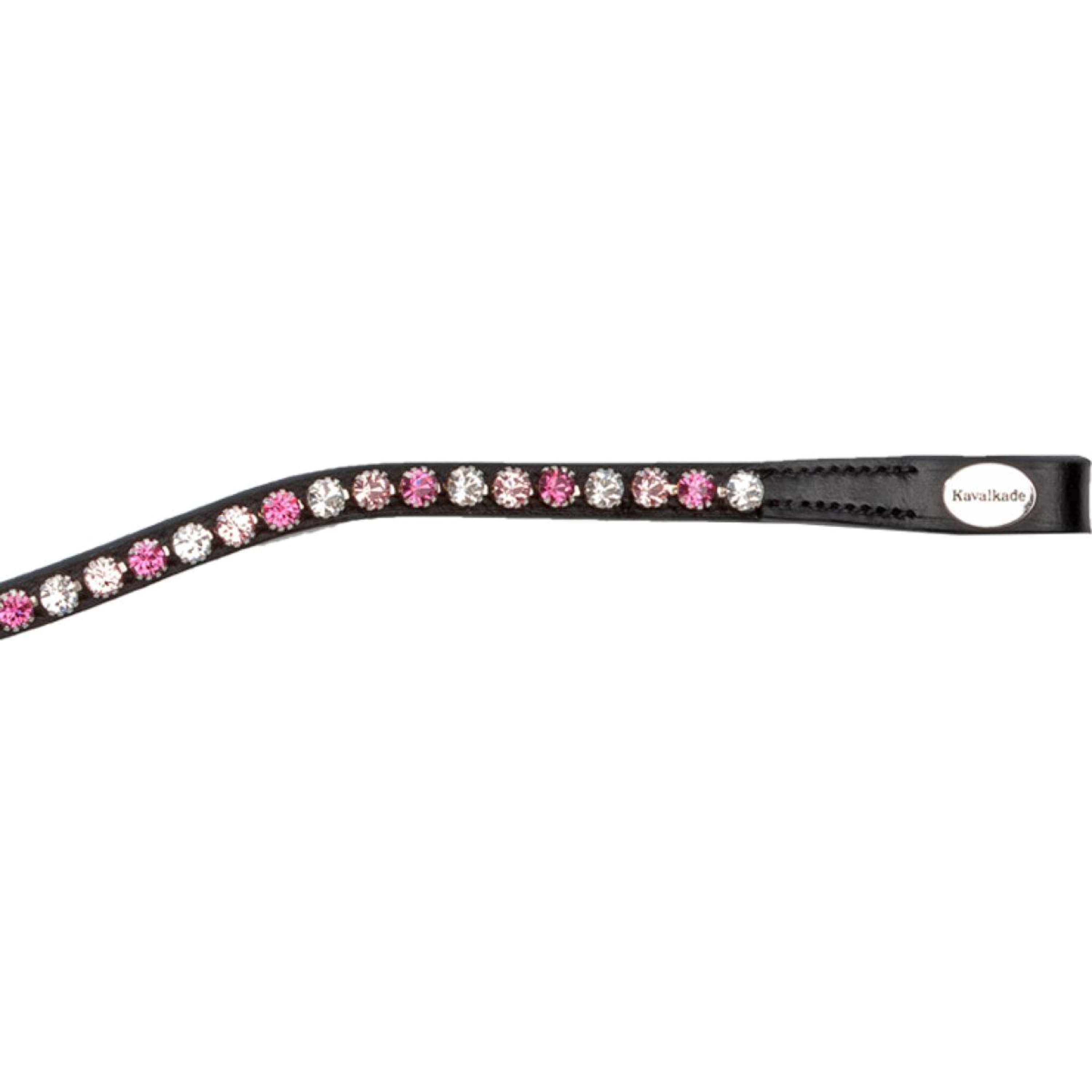 Kavalkade Browband Splendid Curved Black/Pink