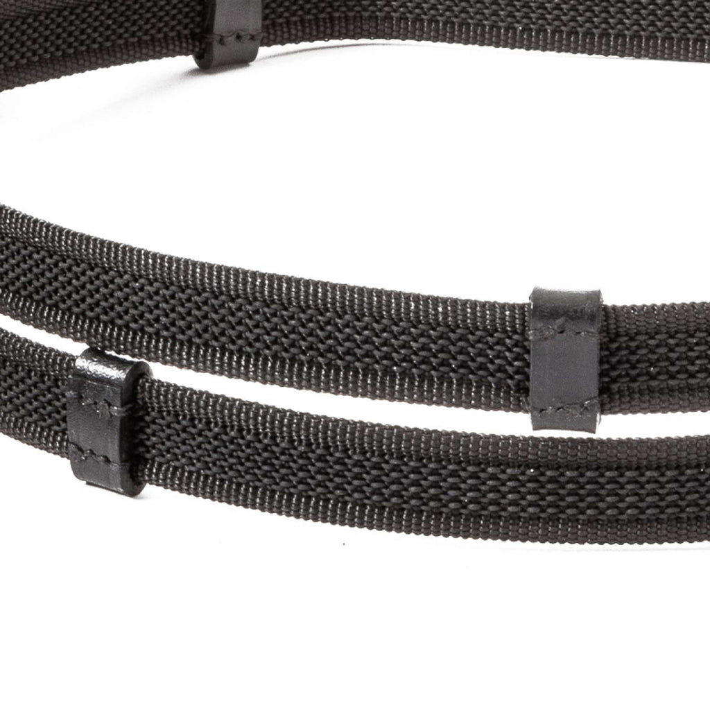 Kavalkade Rein Rubber with Stoppers Black