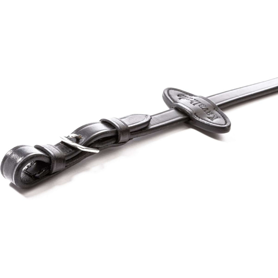 Kavalkade Rein Rubber with Stoppers Black
