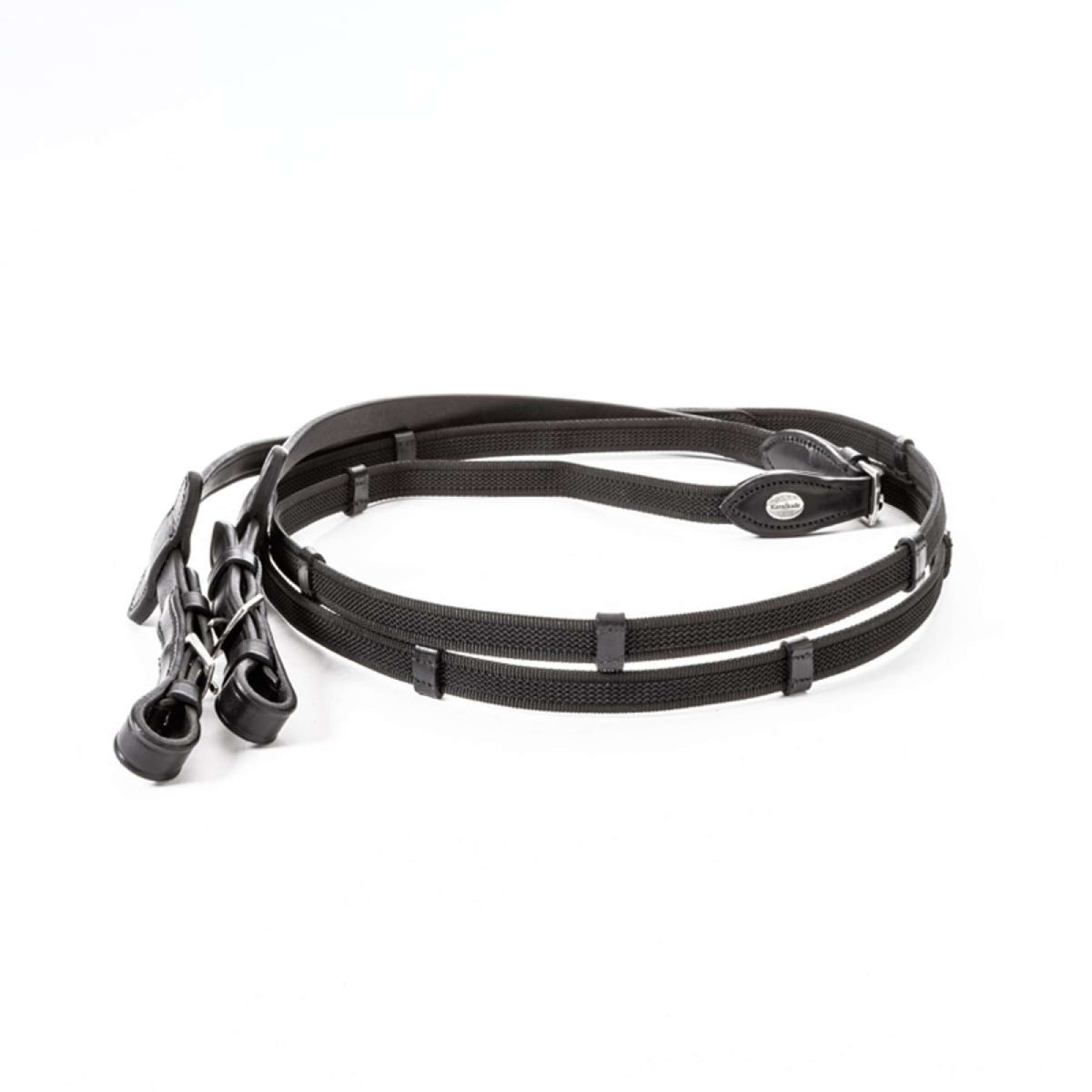 Kavalkade Rein with Stoppers 16mm Black