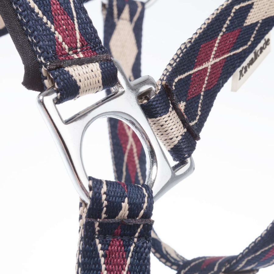 Kavalkade Halter Classic Raute Blue/Creme/Bordeaux