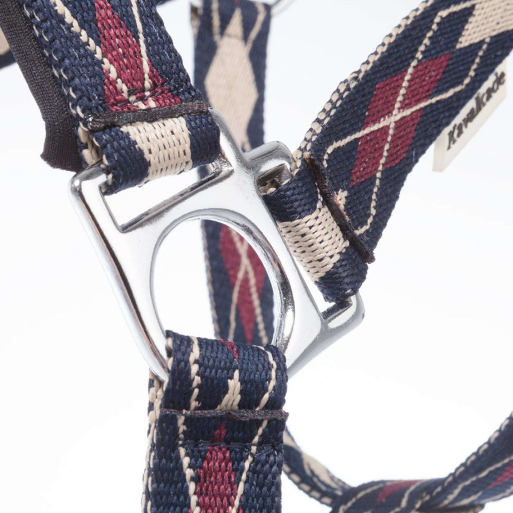 Kavalkade Halter Classic Raute Blue/Creme/Bordeaux