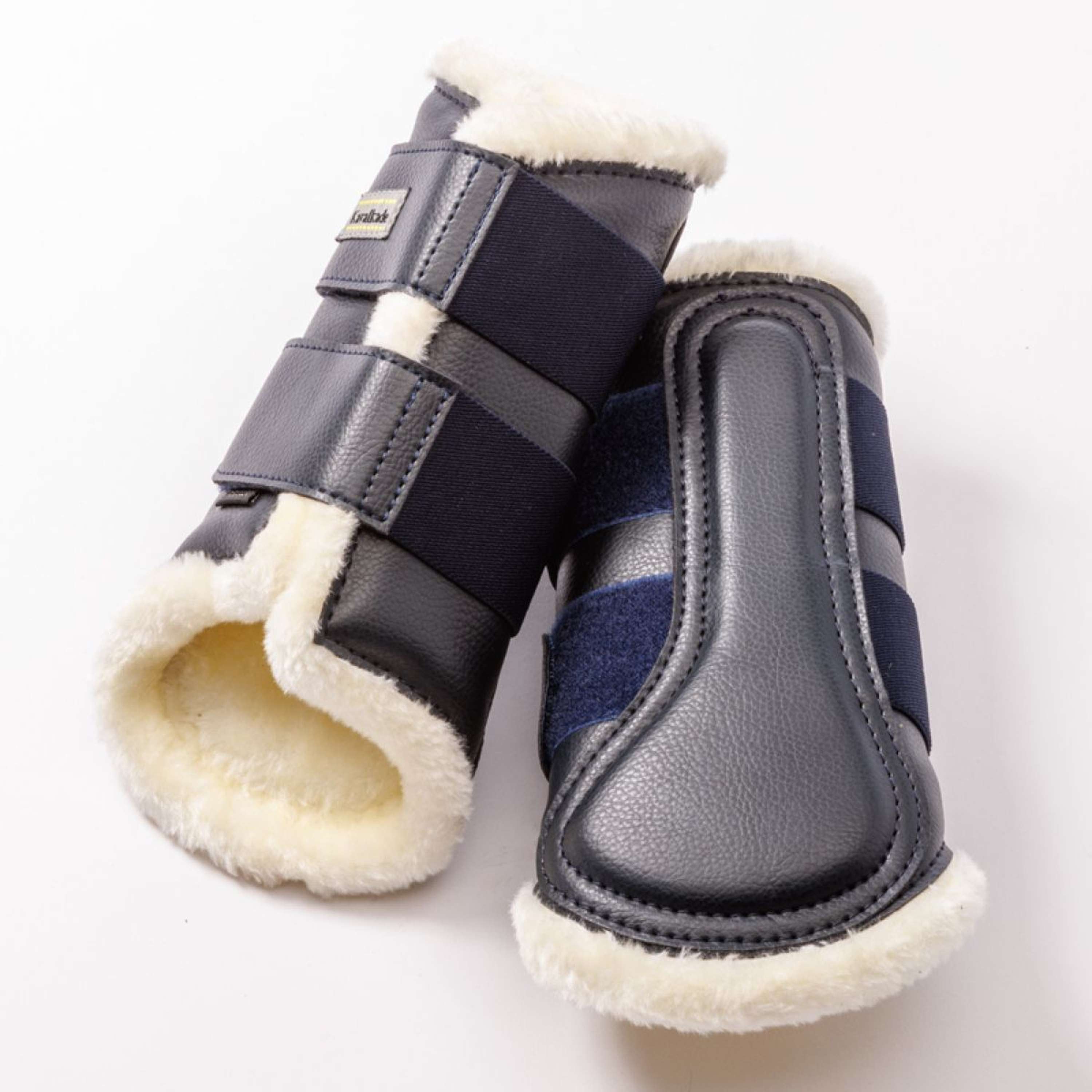 Kavalkade Dressage Boots Anatomic Faux Fur Navy/Beige