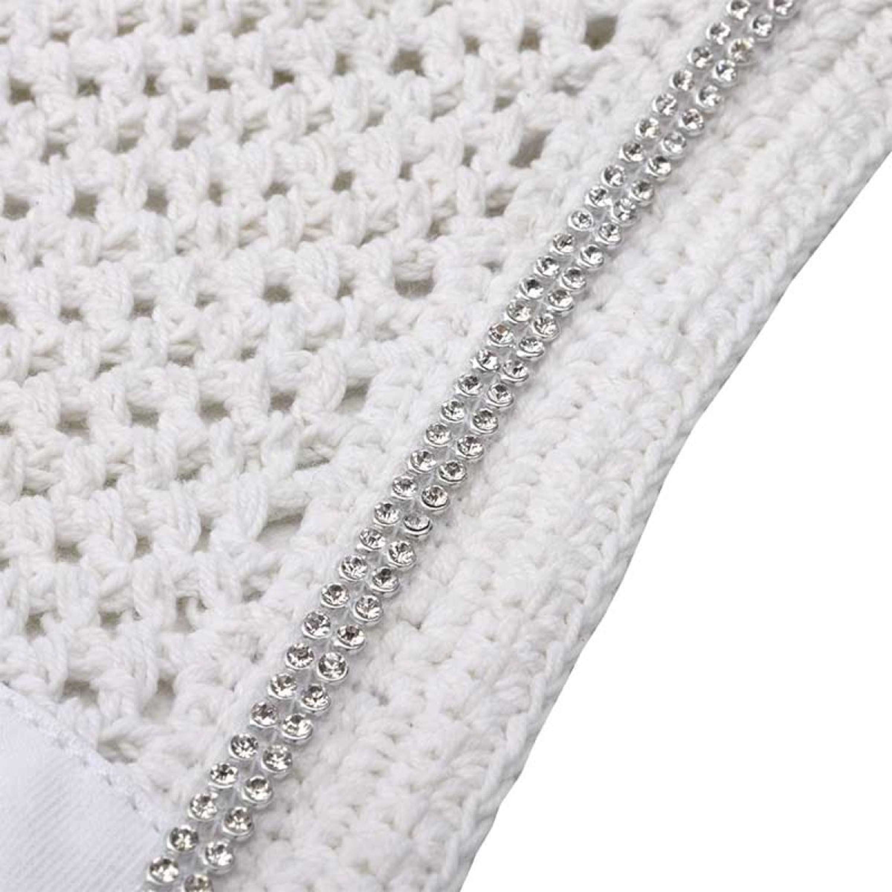 Kavalkade Ear Net with Rhinestones White