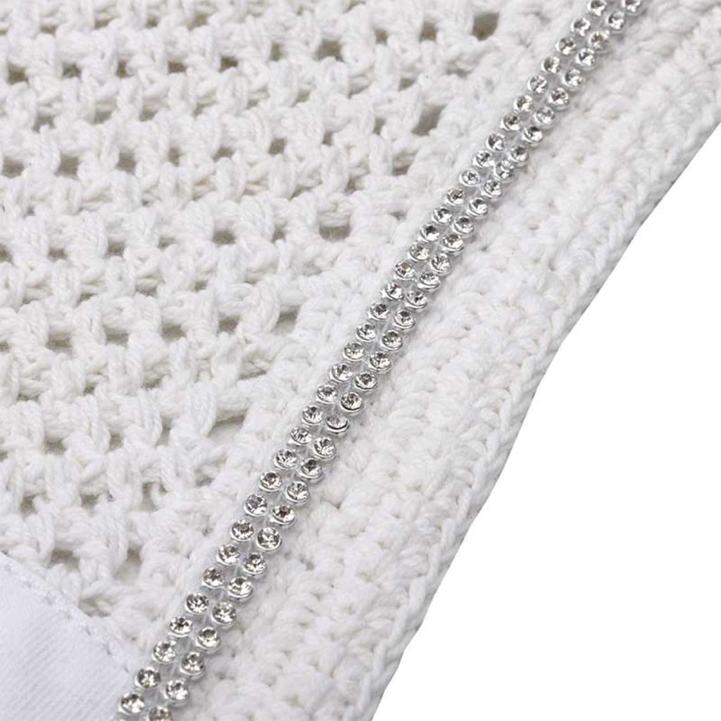 Kavalkade Ear Net with Rhinestones White