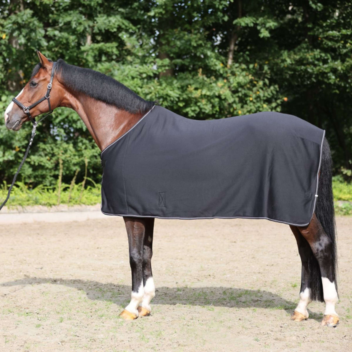 Kavalkade Jersey Fleece Rug Elegance Black