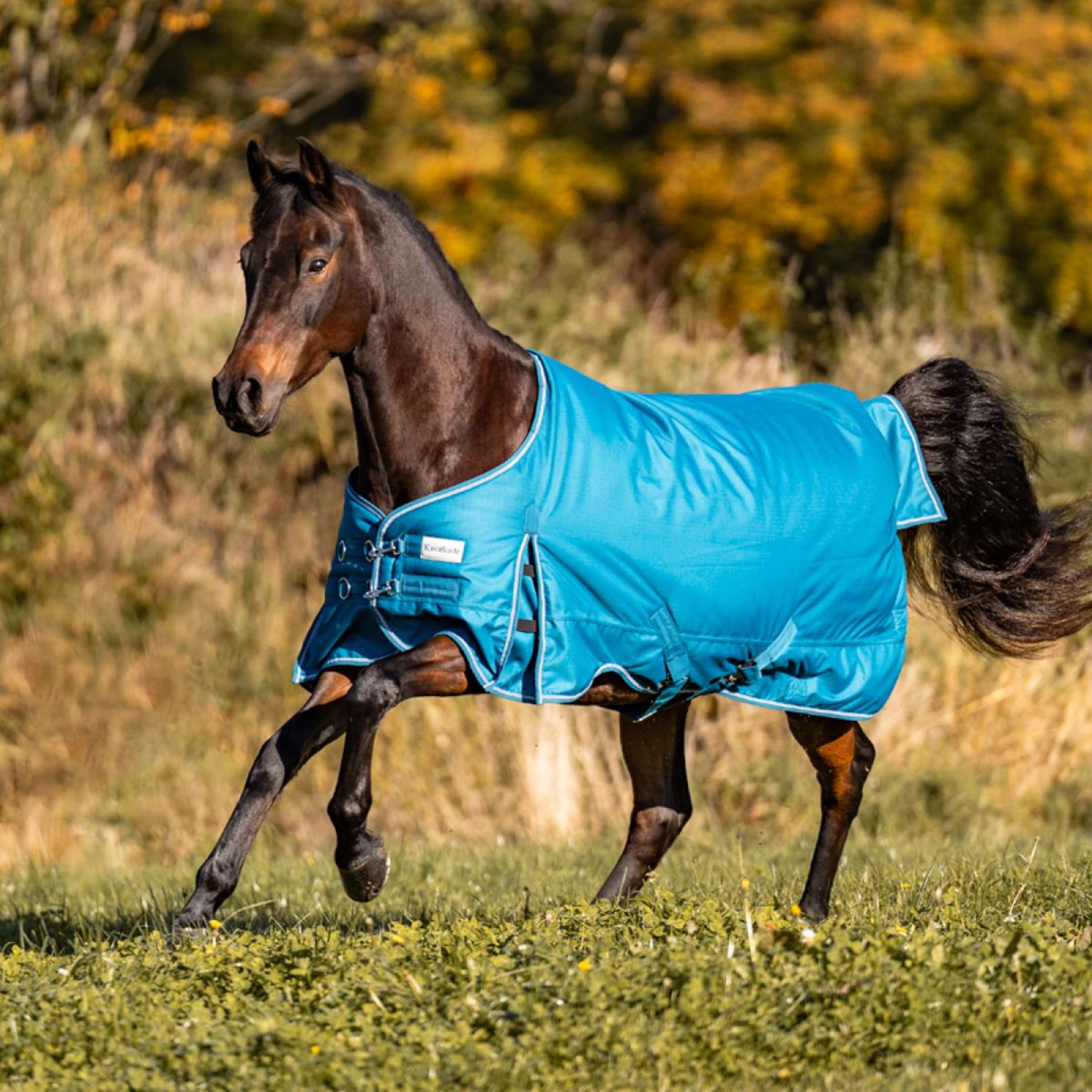 Kavalkade Outdoor Rug Alaska IV Fleece 0g Petrol/Petrol/Bordeaux/White