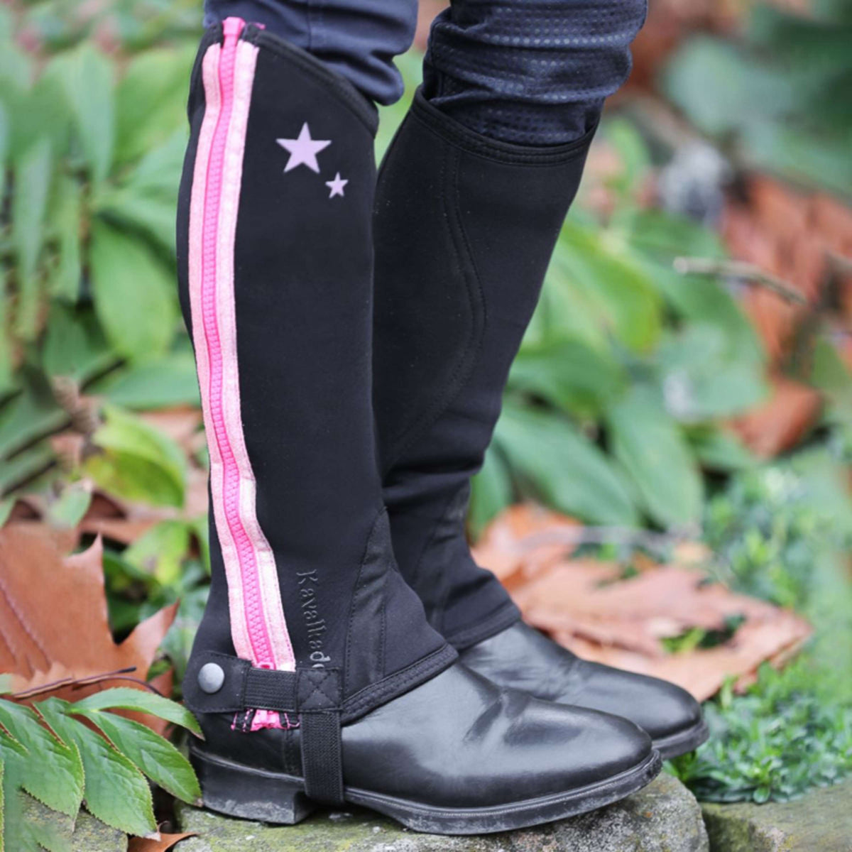 Kavalkade Chaps Lotta Kids Black/Pink