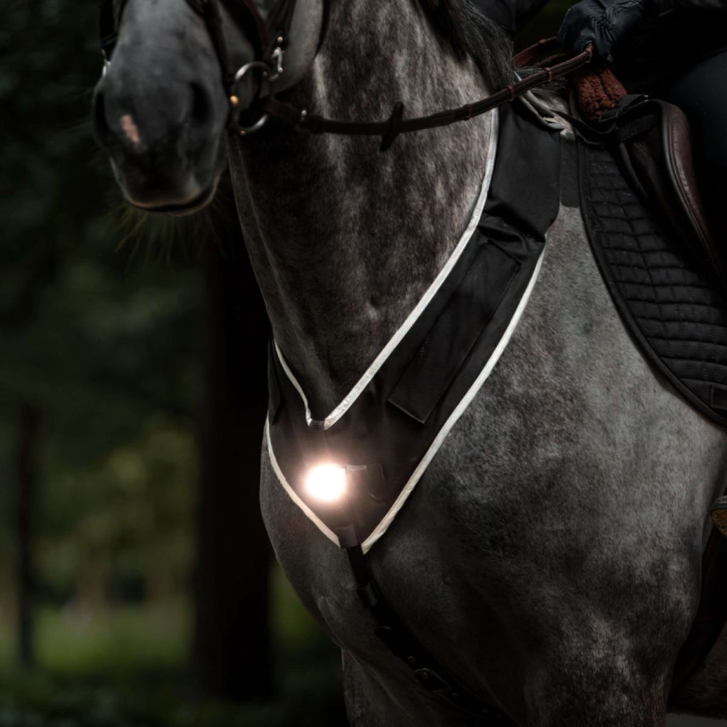 Kavalkade Chest Buckle Horselight Black/Grey