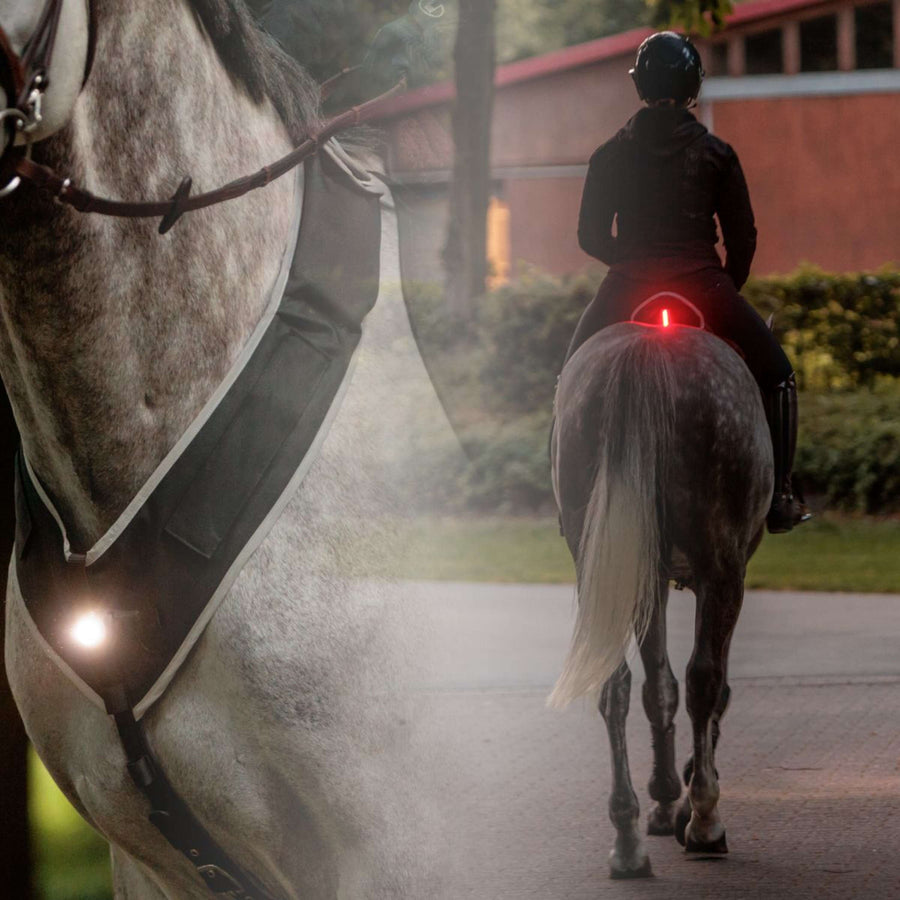 Kavalkade Breastplate/Saddle Horselight Black/Grey
