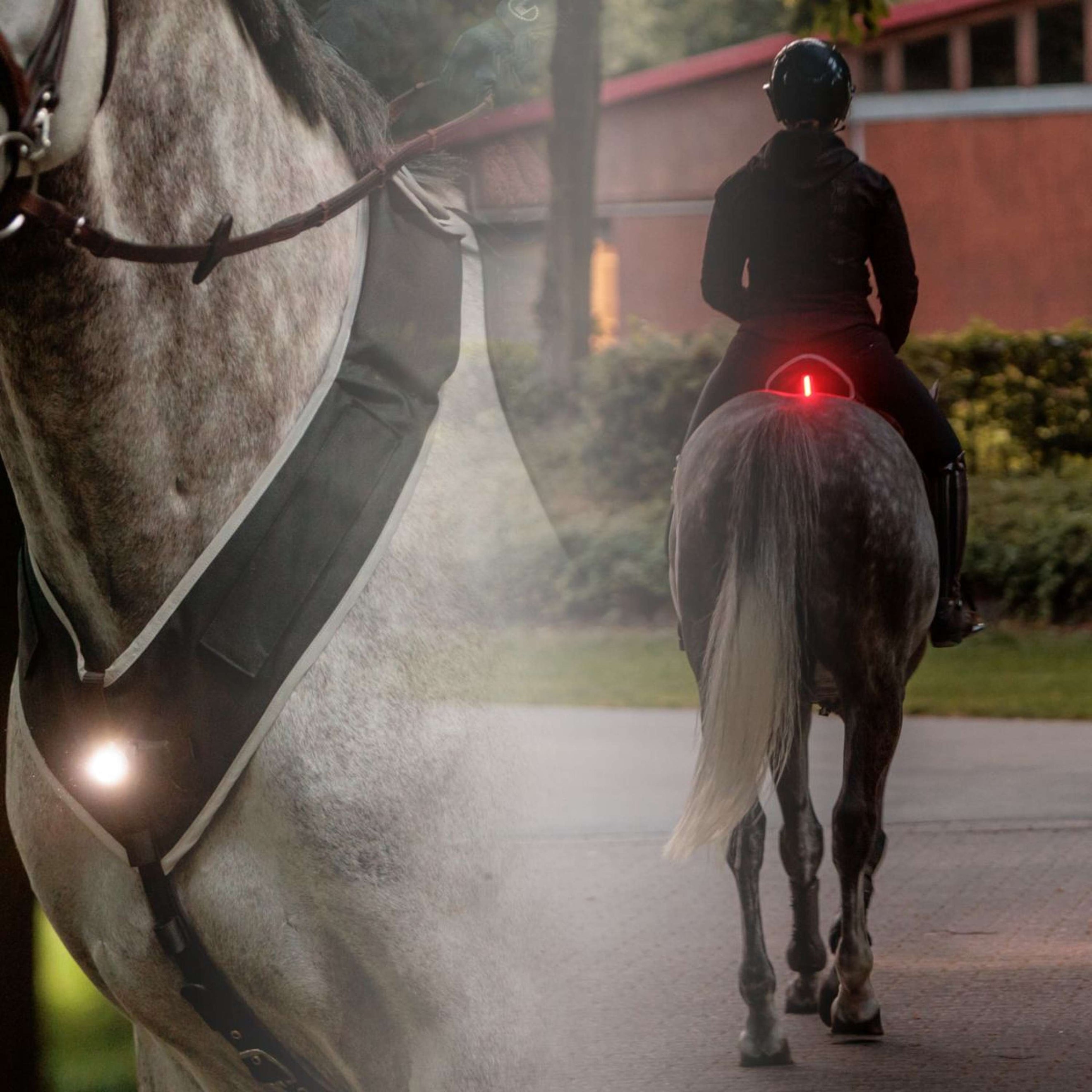 Kavalkade Breastplate/Saddle Horselight Black/Grey