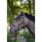 HKM Bridle Anatomic Crystal Black