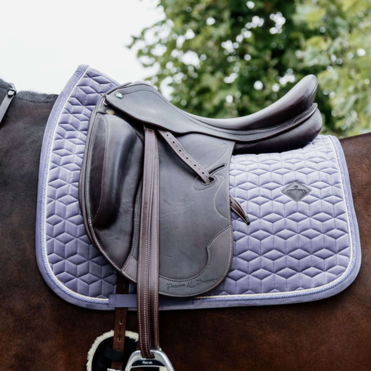 Kentucky Saddlepad Velvet Dressage Purple