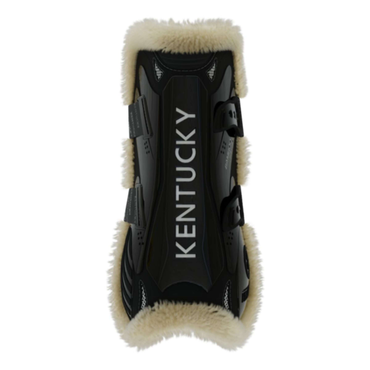 Kentucky Horsewear Tendon Boots Bamboo Elastic Vegan Sheepskin Black