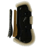 Kentucky Horsewear Tendon Boots Bamboo Elastic Vegan Sheepskin Black