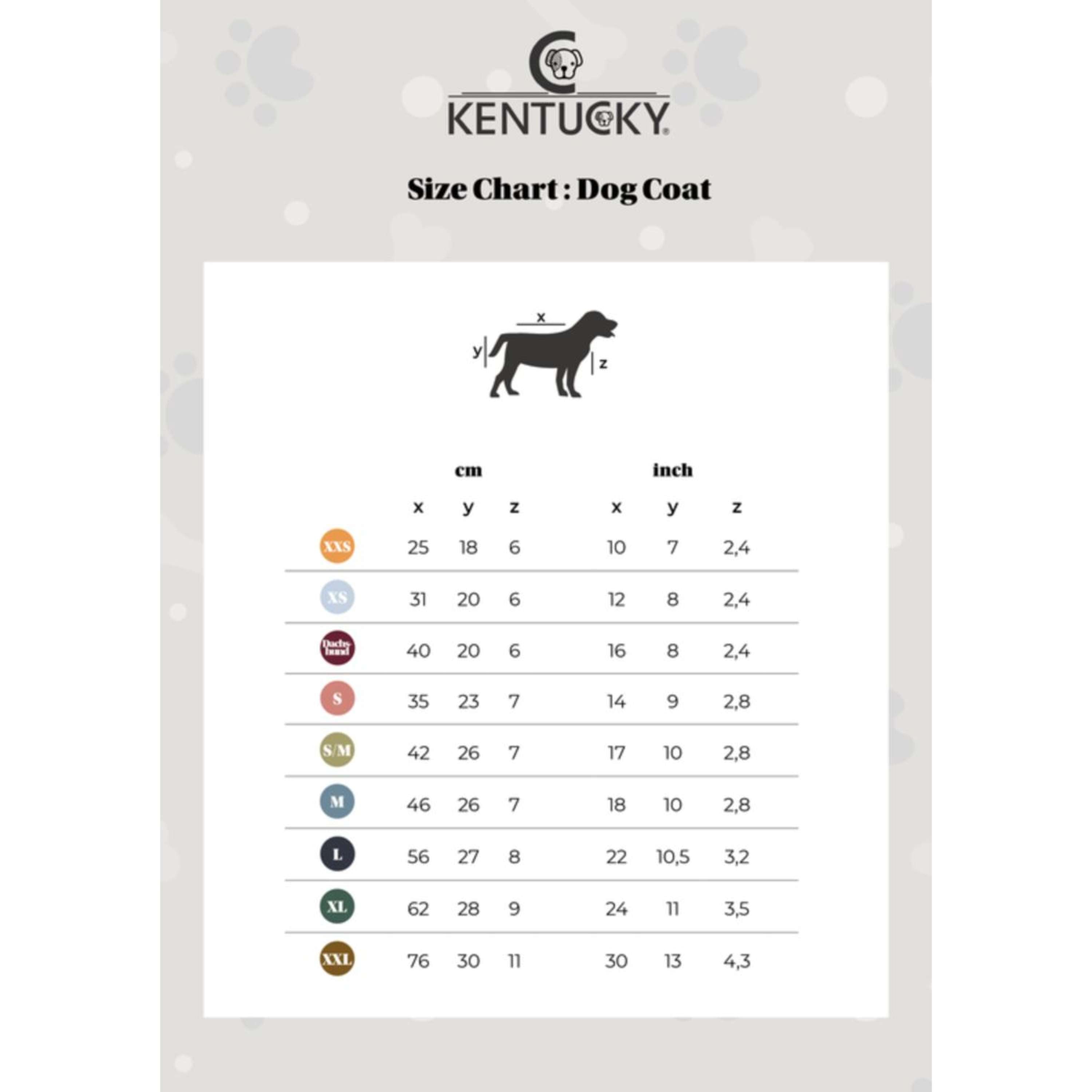 Kentucky Dog Coat Original Royal Black