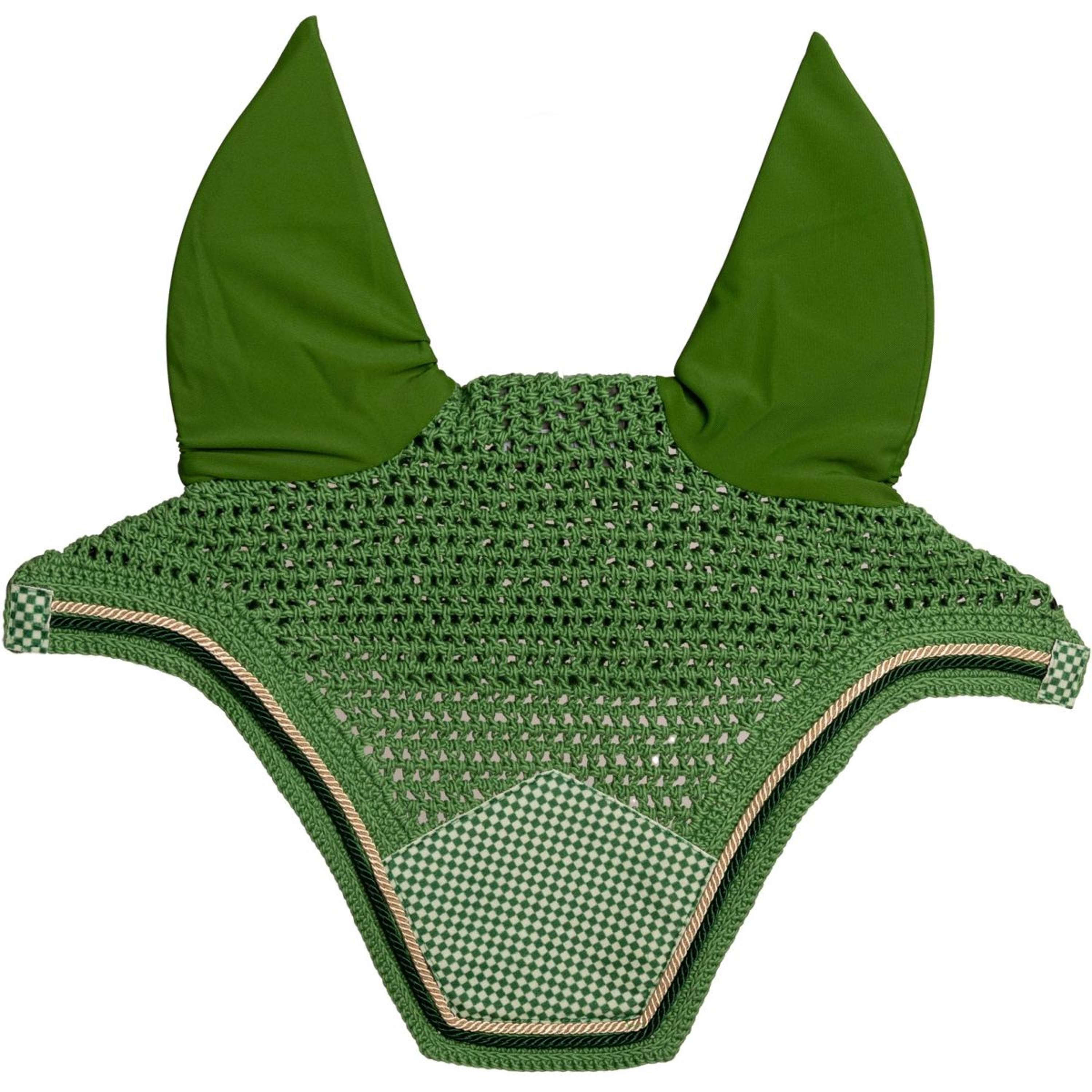 Kentucky Ear Bonnet Wellington Velvet Chess Green