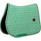 Kentucky Saddlepad Velvet Maze Cipher Jumping White/Green