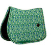 Kentucky Saddlepad Velvet Paisley Garden Jumping green/navy