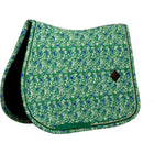 Kentucky Saddlepad Velvet Paisley Garden Jumping green/navy