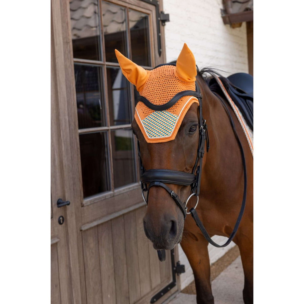 Kentucky Ear Bonnet Wellington Velvet Cubes Multicolor